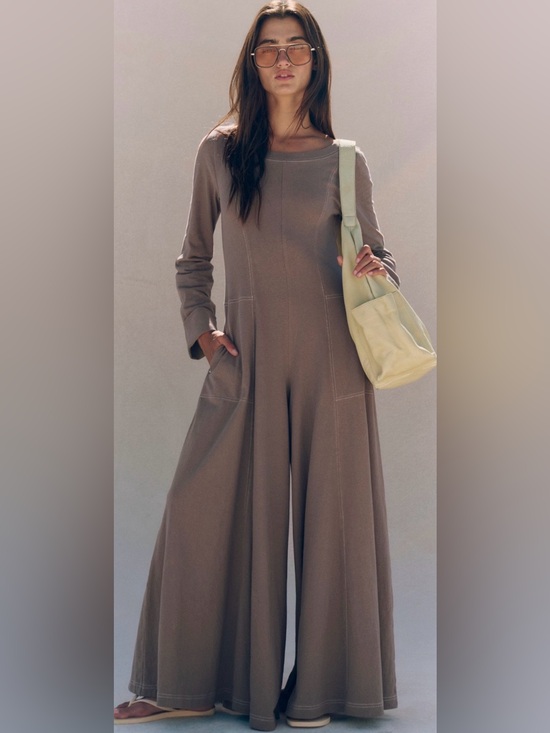 Free People Pants - NWT Free People S Free~est Strada Jumpsuit in Dried Walnut NEW $98 One Piece